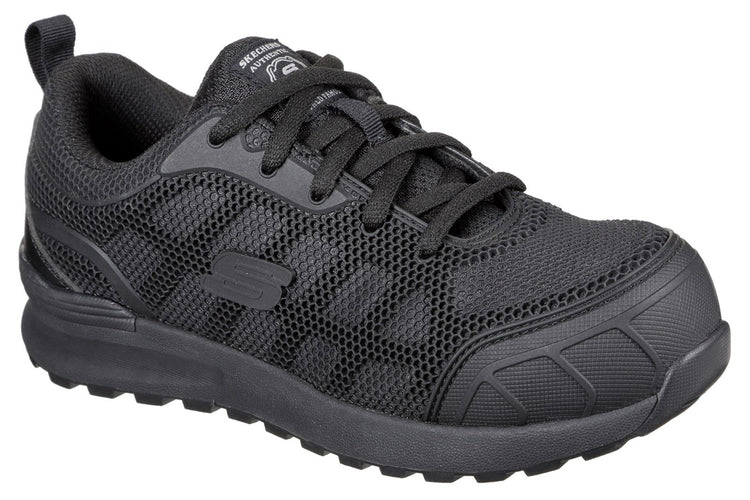 Skechers Workwear Bulkin Ayak Black/Black Womens Fashion Trainers