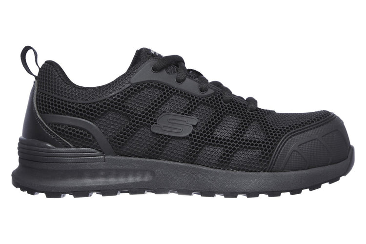 Skechers Workwear Bulkin Ayak Black/Black Womens Fashion Trainers