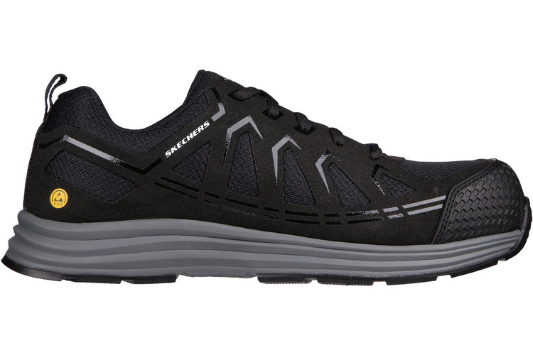 Skechers Workwear Malas II Black Mens Trainers