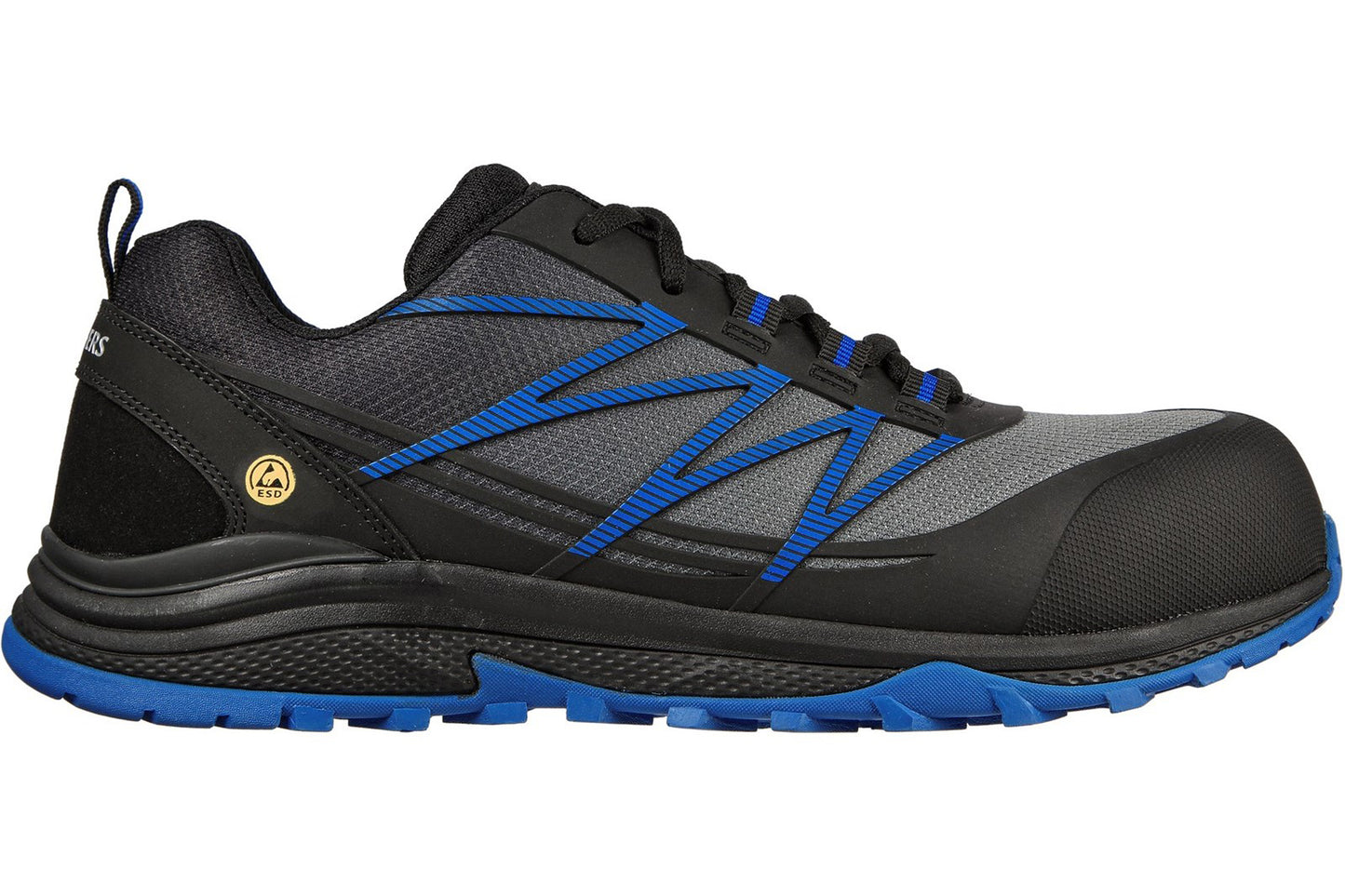 Skechers Workwear Puxal Black/Blue Mens Trainers