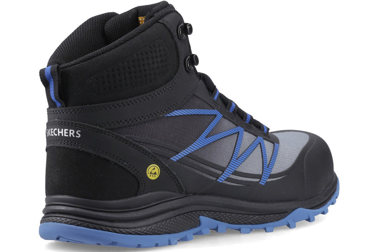 Skechers Workwear Puxal Firmle Black/Blue Mens Boots