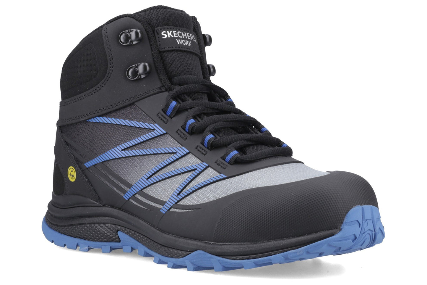 Skechers Workwear Puxal Firmle Black/Blue Mens Boots