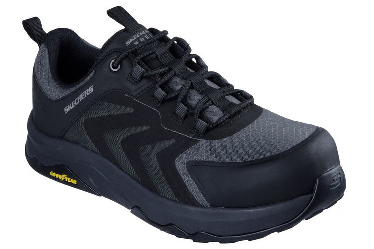 Skechers Workwear Speed-Flex Trekker Black Mens Trainers