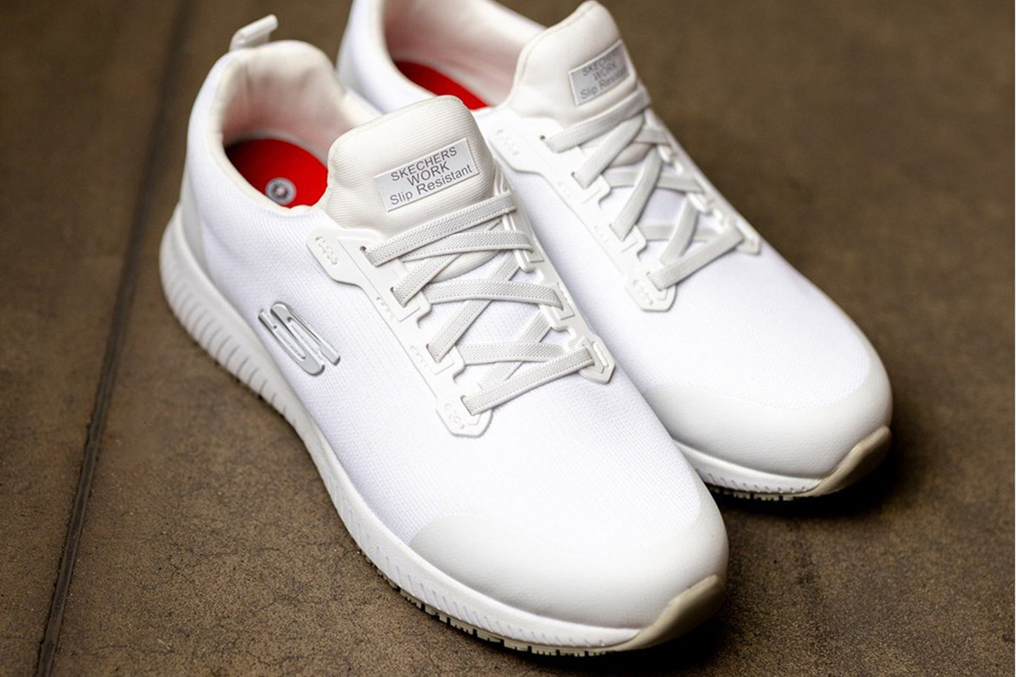 Skechers Workwear Squad SR Myton White Mens Shoes