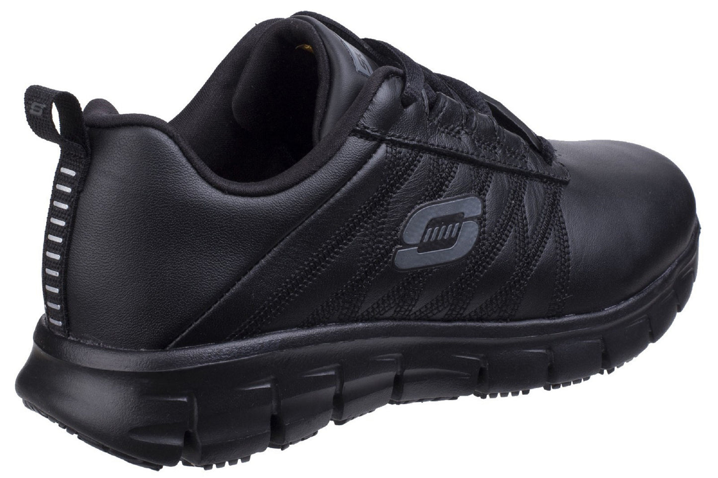 Skechers Workwear Sure Track Erath Black Womens Shoes