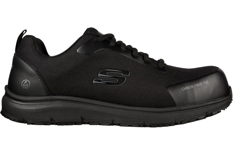 Skechers Workwear Ulmus ST Safety Toe Black Mens Trainers