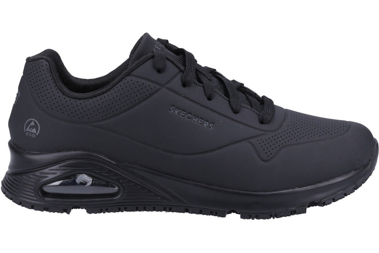Skechers Workwear Work Relaxed Fit: Uno SR Black Mens Shoes