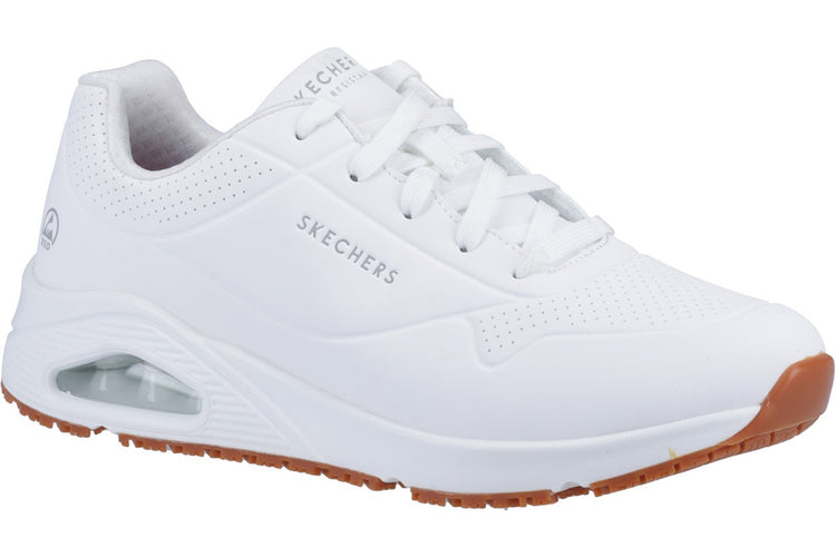 Skechers Workwear Work Relaxed Fit: Uno SR White Womens Shoes
