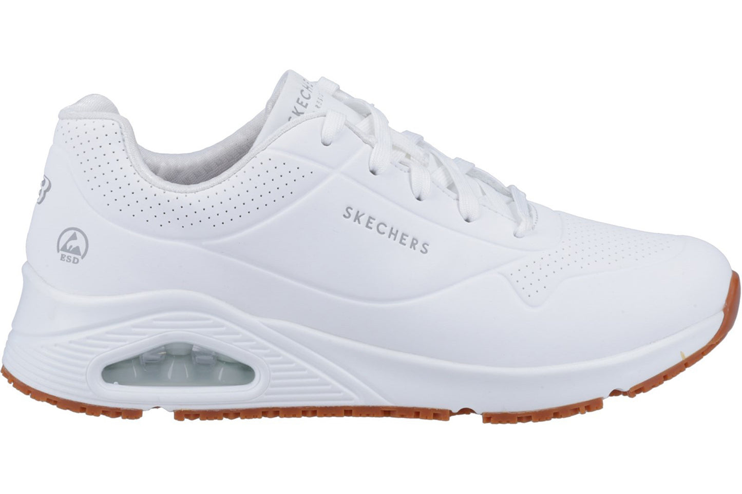 Skechers Workwear Work Relaxed Fit: Uno SR White Womens Shoes