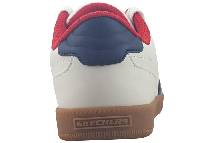 Skechers Zinger Street 405730L White/Navy/Red Boys Shoes