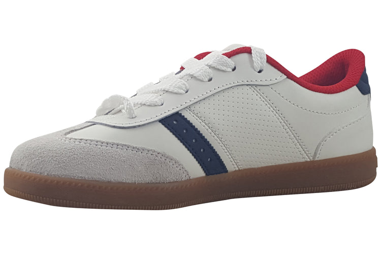 Skechers Zinger Street 405730L White/Navy/Red Boys Shoes