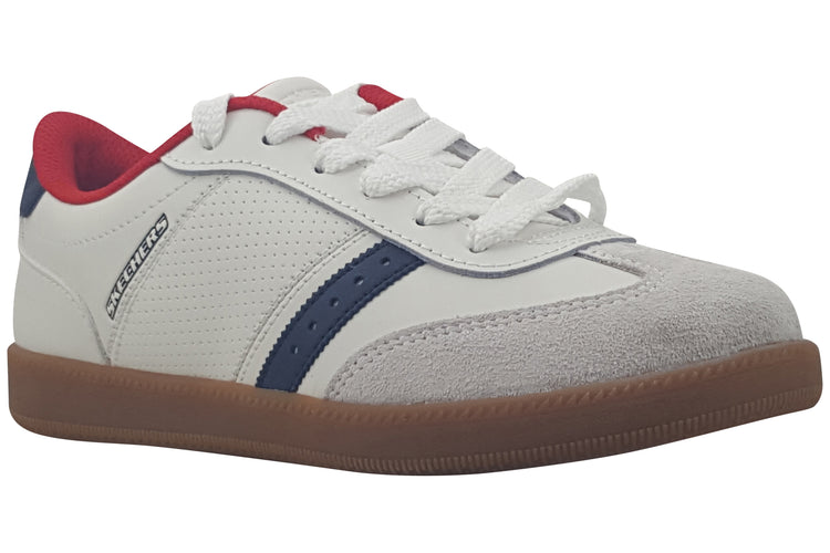 Skechers Zinger Street 405730L White/Navy/Red Boys Shoes