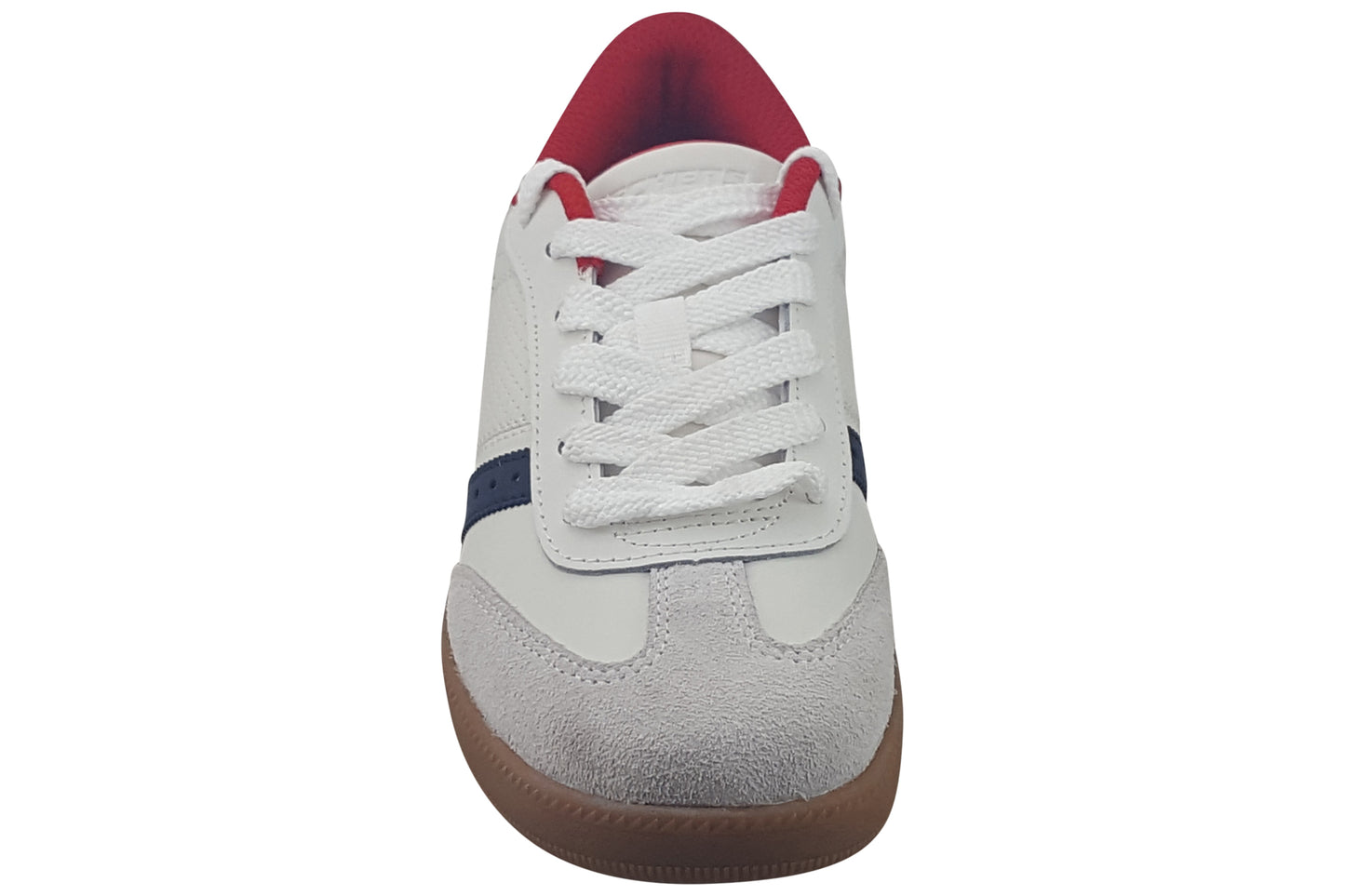 skechers zinger street white navy red shoes top