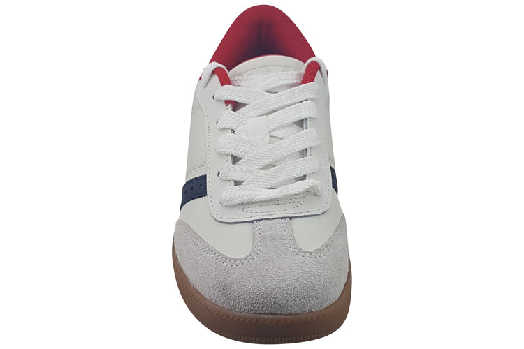 Skechers Zinger Street 405730L White/Navy/Red Boys Shoes