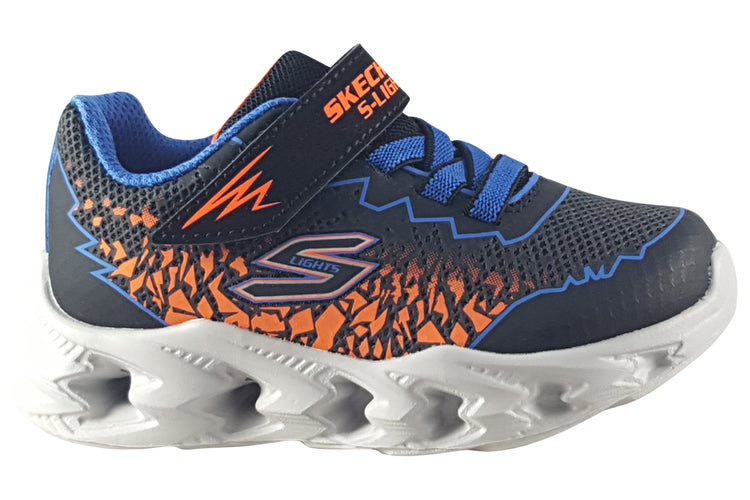 Skechers Zorento Inf 400603N Black/Blue/Orange Boys Sports