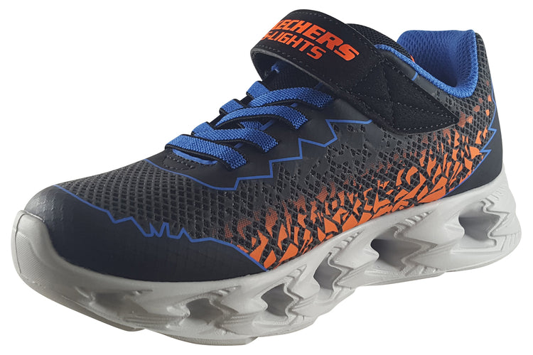 Skechers Zorento Vortex 2.0 400603L Black/Blue/Orange Boys Sports
