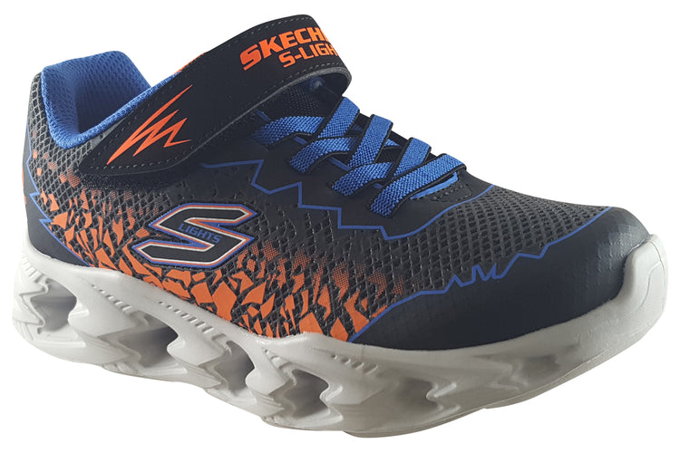 Skechers Zorento Vortex 2.0 400603L Black/Blue/Orange Boys Sports