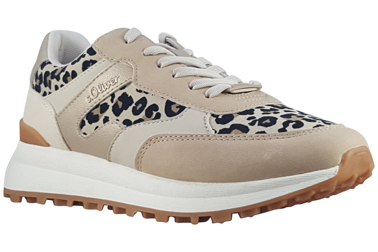 S.Oliver Comber 23660-43 Leopard Combi Womens Fashion Trainers