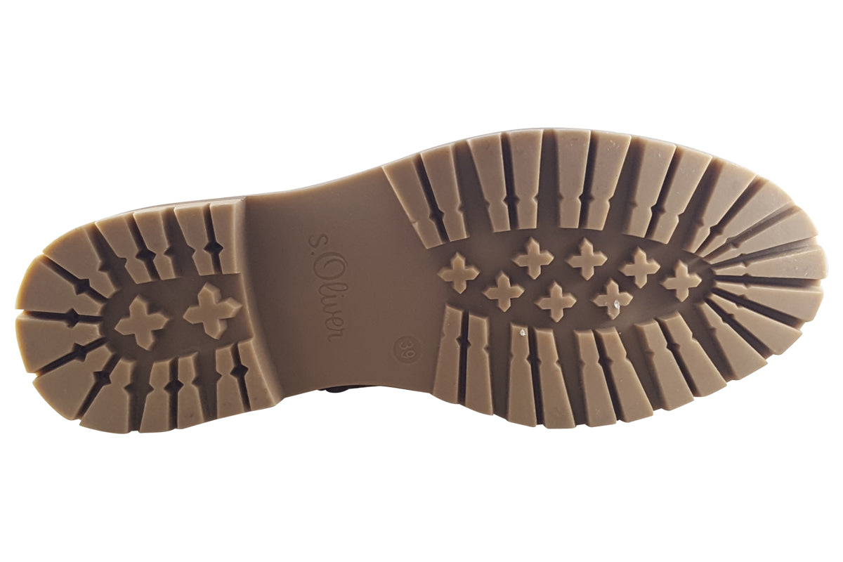 soliver-deli-cognac-womens-boots-sole