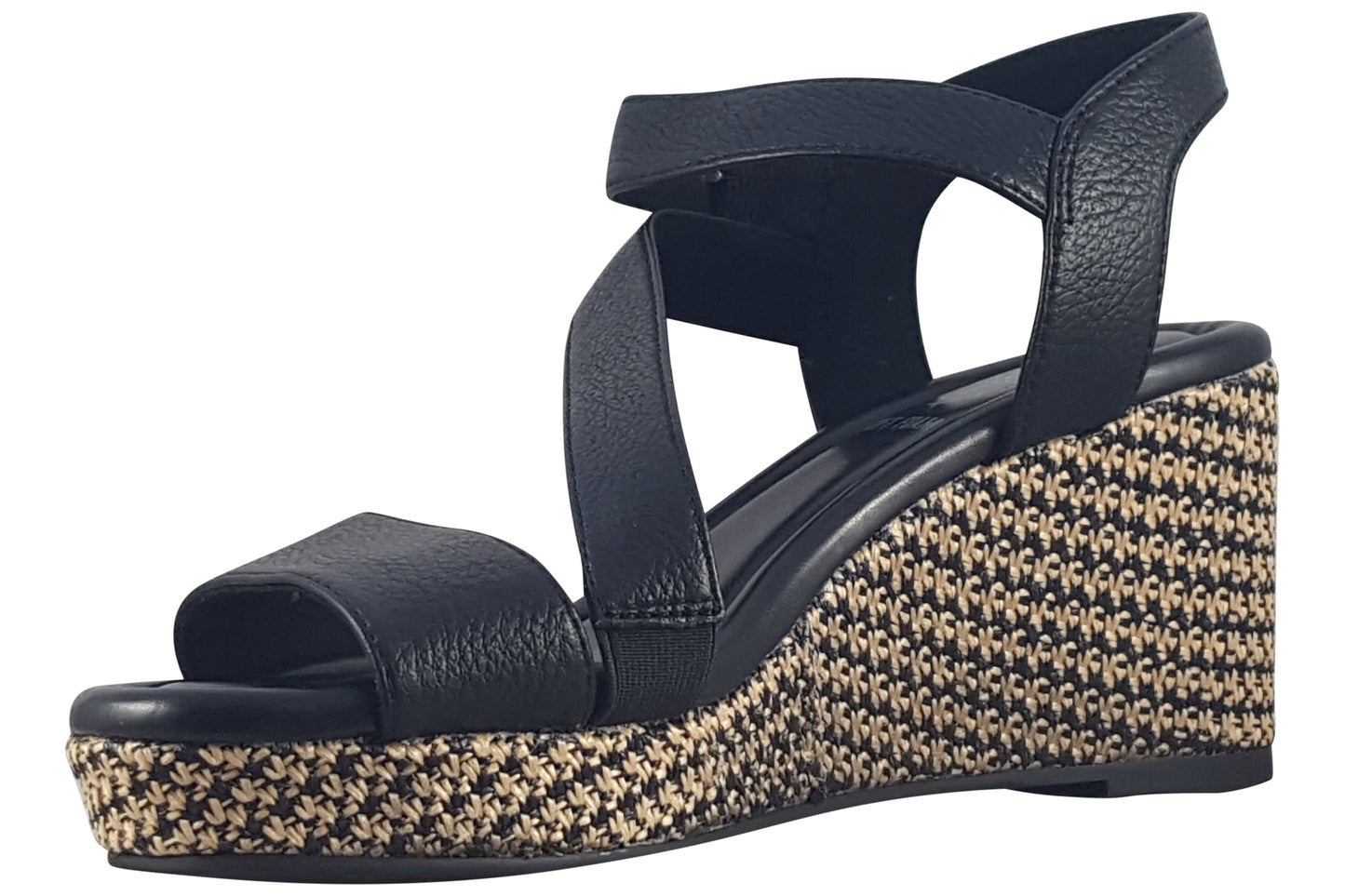 soliver tabby black womens sandals left