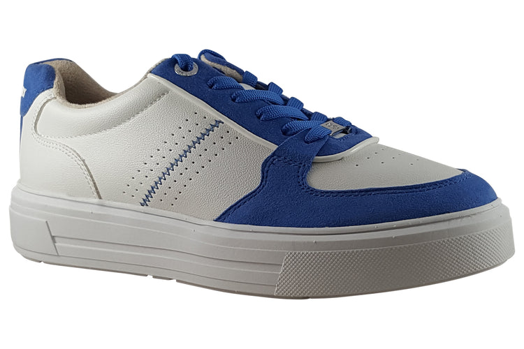 S.Oliver Trafford 23637-42 White/Blue Womens Fashion Trainers