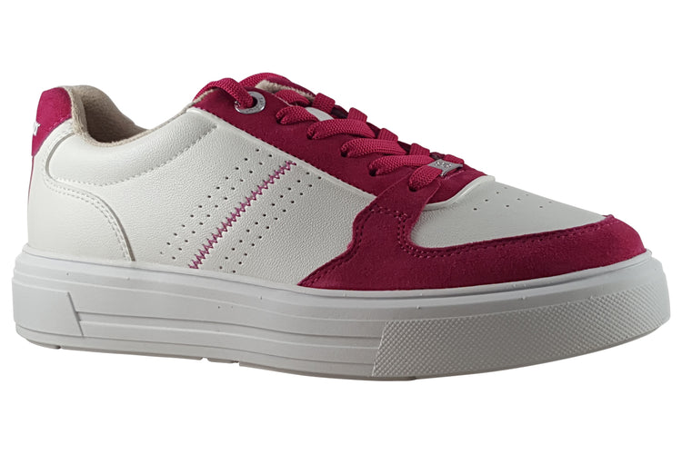 S.Oliver Trafford 23637-42 White/Fuxia Womens Fashion Trainers