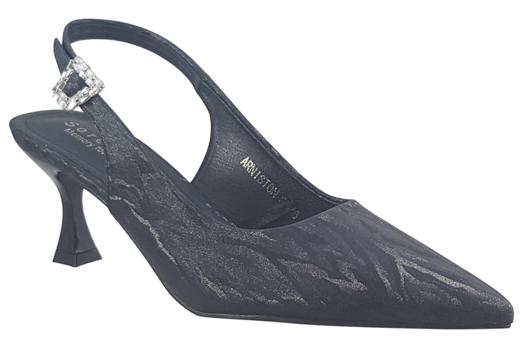 Sorento Arniston House Black Sparkle Womens Shoes