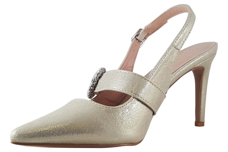 Sorento Heskin Gold Womens Shoes