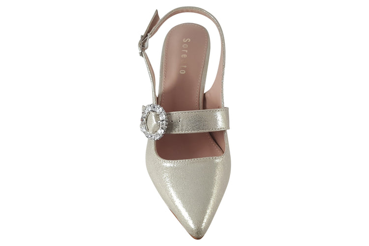 Sorento Heskin Gold Womens Shoes