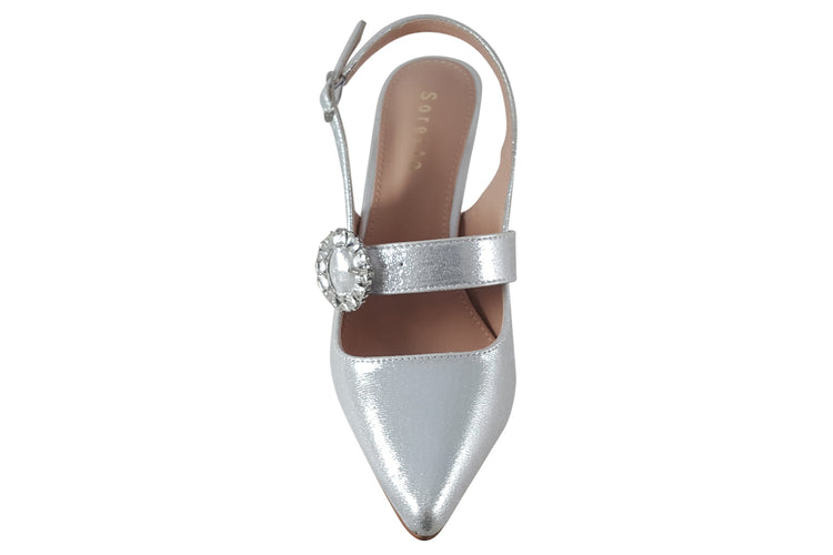 Sorento Heskin Silver Womens Shoes