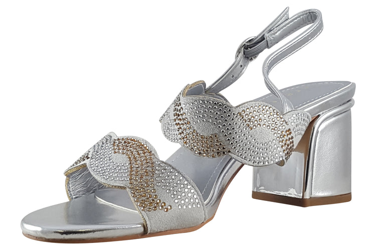 Sorento Kinnitty Silver Womens Sandals
