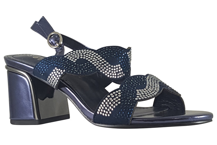 Sorento Kinnitty Navy Womens Sandals