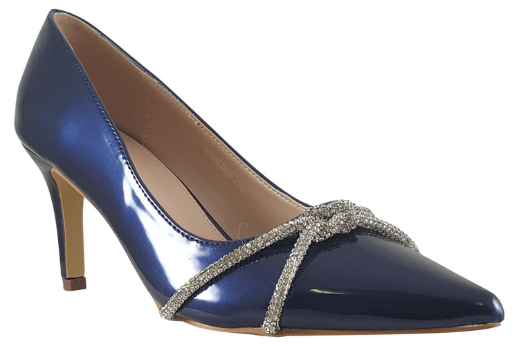 Sorento Woodlands Navy Patent Womens Shoes
