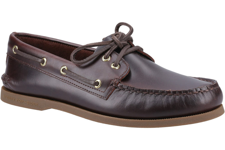 Sperry Authentic 2 Eye Boat Shoe Amaretto Mens Shoes