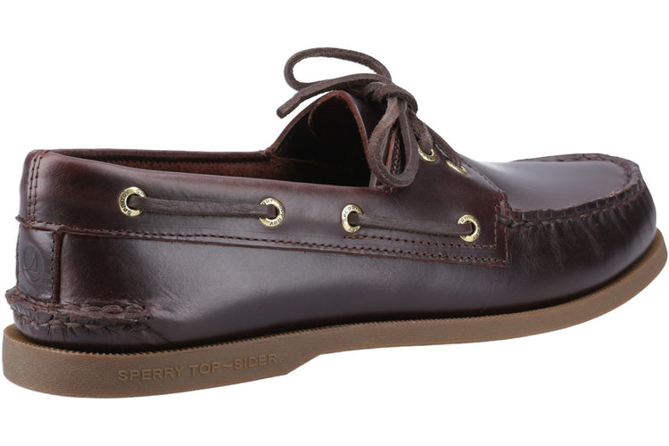 Sperry Authentic 2 Eye Boat Shoe Amaretto Mens Shoes