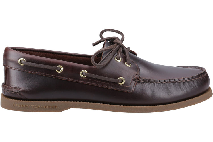 Sperry Authentic 2 Eye Boat Shoe Amaretto Mens Shoes