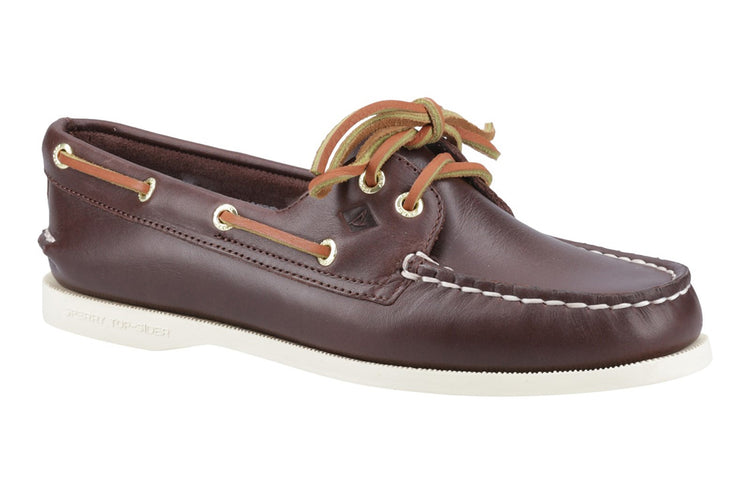 Sperry Authentic 2 Eye Boat Shoe Brown Womens Shoes