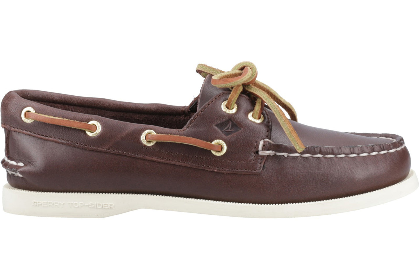 Sperry Authentic 2 Eye Boat Shoe Brown Womens Shoes