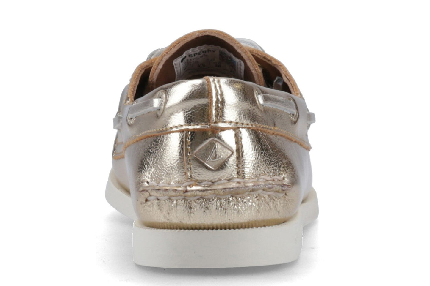 Sperry Authentic 2 Eye Boat Shoe Gold Womens Shoes