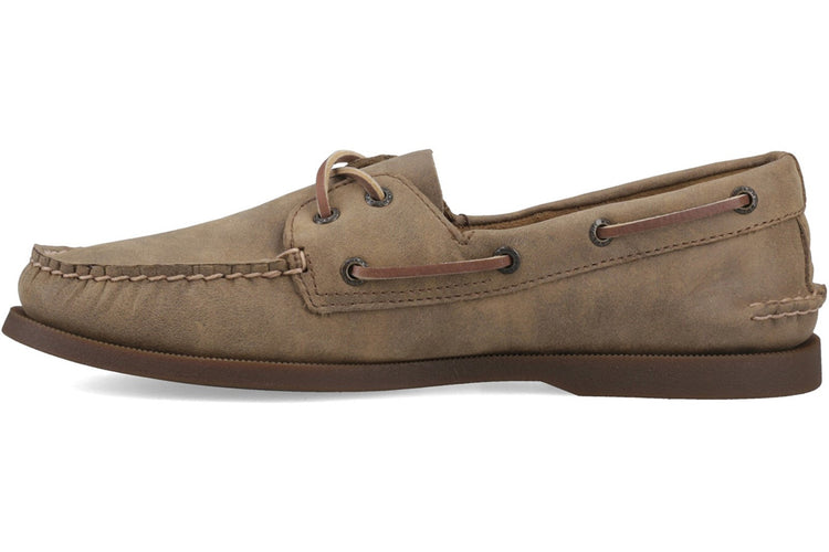 Sperry Authentic 2 Eye Boat Shoe Tan Suede Mens Shoes
