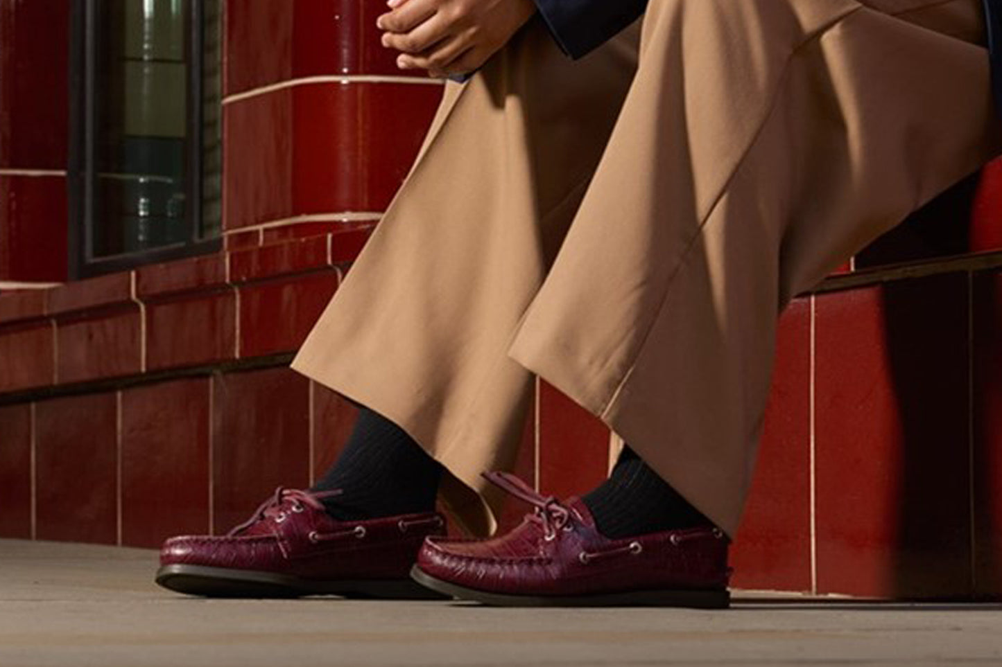 Sperry Authentic Original 2-Eye Bordo Womens Shoes