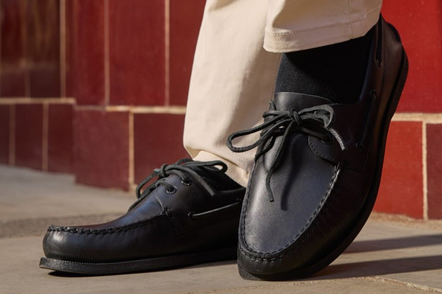 Sperry Authentic Original-2 Eye Smooth Black Mens Shoes
