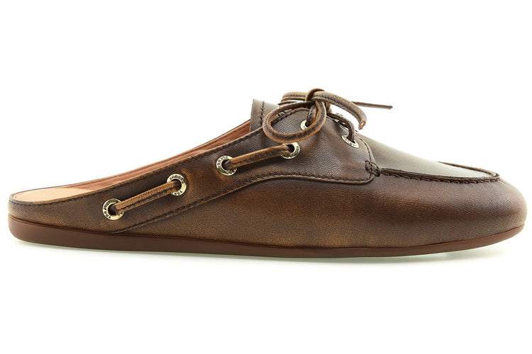 Sperry Slimboat Mule Brown Womens Shoes