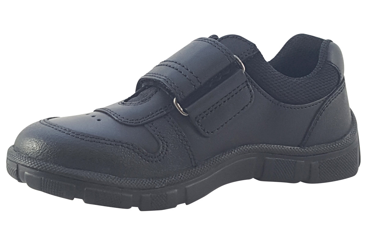 start rite chance 2807 7 black leather boys shoes left
