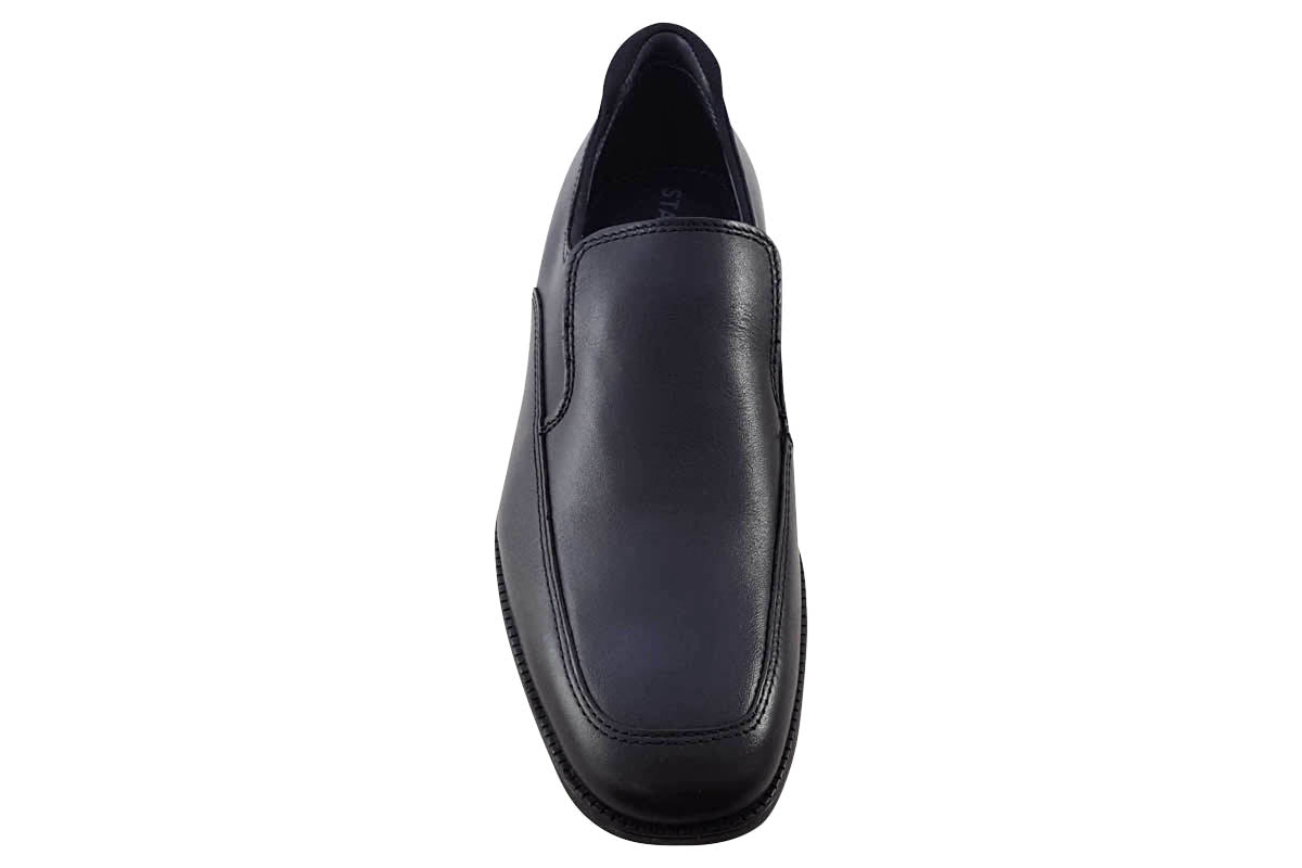 start rite college black boys shoes top