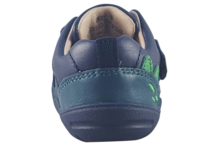 Start-rite Dino Foot 0829-9 Navy Dino Boys First Shoes