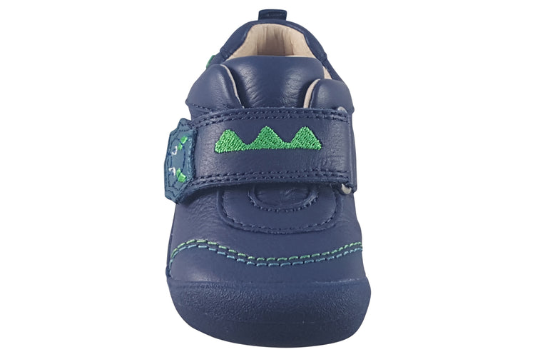 Start-rite Dino Foot 0829-9 Navy Dino Boys First Shoes