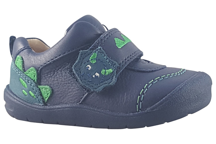 Start-rite Dino Foot 0829-9 Navy Dino Boys First Shoes