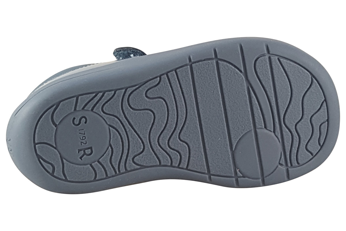 start rite fairytale dusty blue patent girls first shoes sole