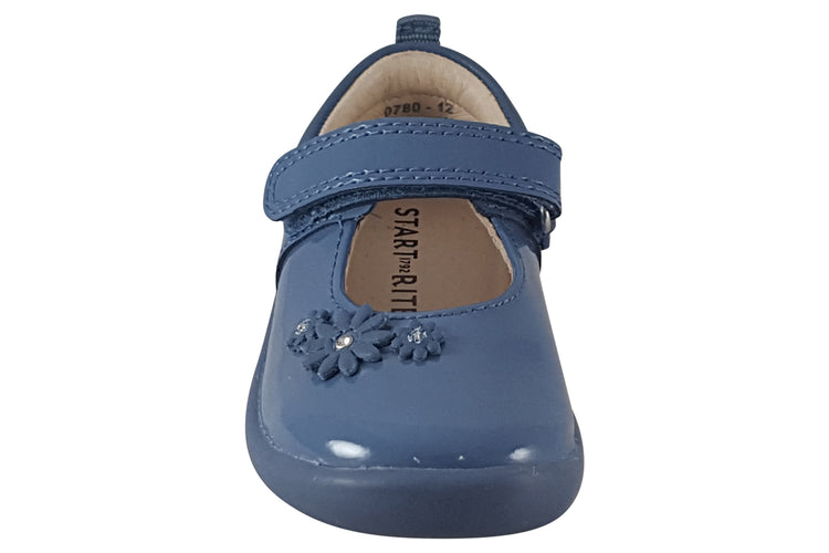 Start-rite Fairytale 0780 Dusty Blue Patent Girls First Shoes